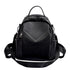 Fashion Simple and Versatile Soft Leather One-Shoulder Small Backpack - ROUTINE FASHION