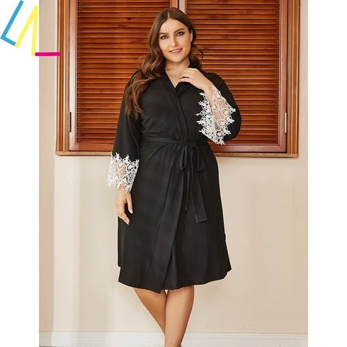 Plus Size Pajamas Women Sleepwear Nightwear Tops Breathable - ROUTINE FASHION