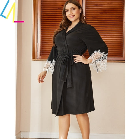 Plus Size Pajamas Women Sleepwear Nightwear Tops Breathable - ROUTINE FASHION