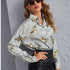 Tiger Pattern Printed Long-Sleeved Shirt Top Women - ROUTINE FASHION