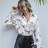 Tiger Pattern Printed Long-Sleeved Shirt Top Women - ROUTINE FASHION