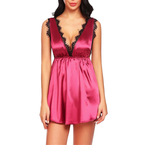 Women Sexy Bra Nightdress Nightwear Lingerie Nightwear Nightdress - ROUTINE FASHION