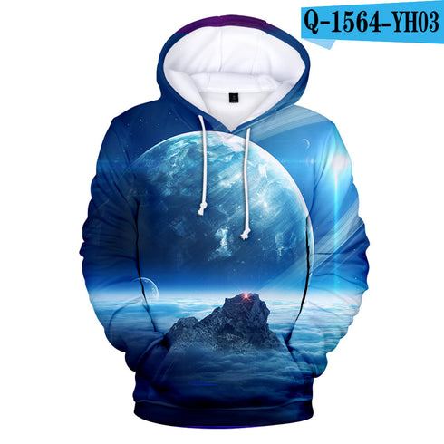 Fashionable 3D Digital Printed Hooded Sweatshirt For Men And Women Couples - ROUTINE FASHION