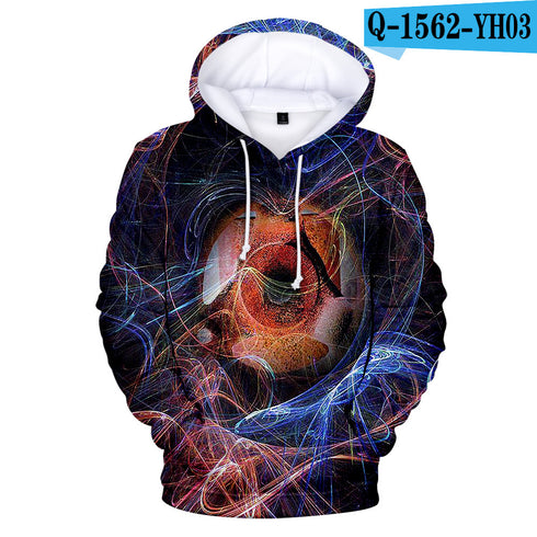 Fashionable 3D Digital Printed Hooded Sweatshirt For Men And Women Couples - ROUTINE FASHION