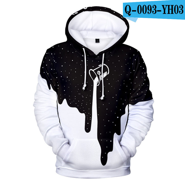 Fashionable 3D Digital Printed Hooded Sweatshirt For Men And Women Couples - ROUTINE FASHION