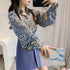 Lantern Sleeve Blouse Foreign Style Bottoming Shirt Fashion Korean Chiffon Shirt Women - ROUTINE FASHION