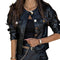 Women's Slim Short Leather Jacket Thin Coat - ROUTINE FASHION