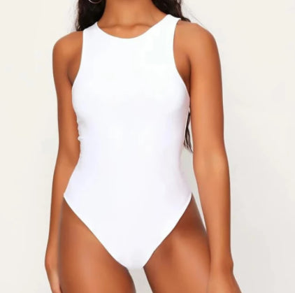 Sleeveless Sexy Bodysuit Women Off-Shoulder Top - ROUTINE FASHION