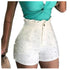 Women's Shorts Cannon Beads Solid Color Sexy Shorts Women - ROUTINE FASHION