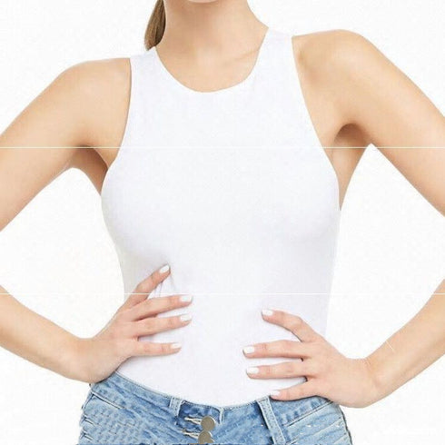 Summer Round Neck Sleeveless Bodysuit Bodysuit - ROUTINE FASHION