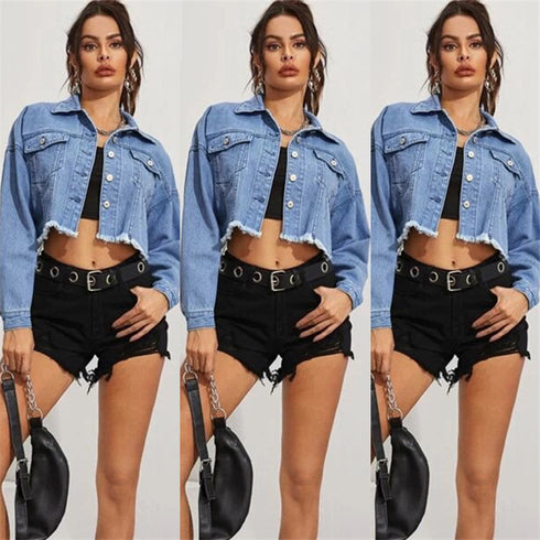 Women's Denim Vest Short Denim Jacket - ROUTINE FASHION