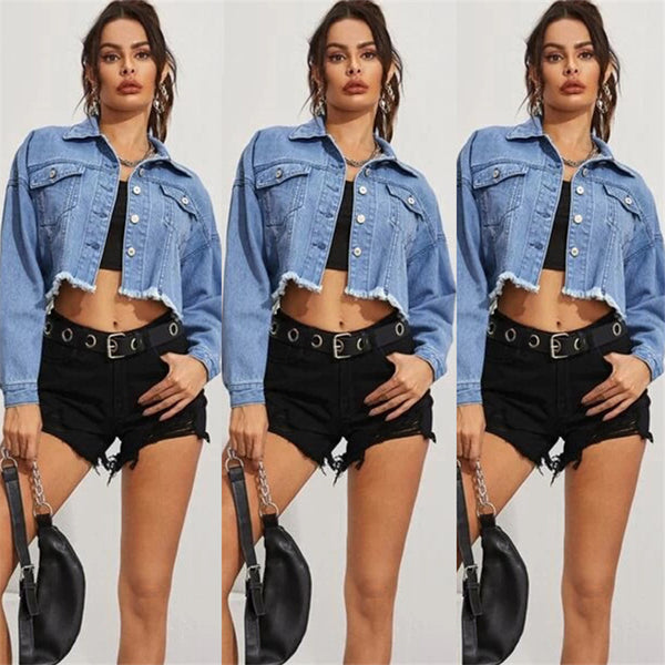 Women's Denim Vest Short Denim Jacket - ROUTINE FASHION