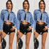 Women's Denim Vest Short Denim Jacket - ROUTINE FASHION