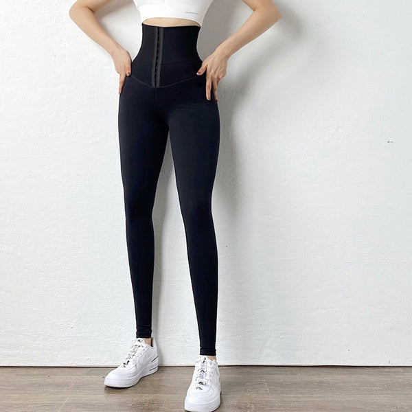 High Waist Shaping Fitness Pants Women's Stretch Tights - ROUTINE FASHION