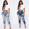 Fashion Stretch Ripped Skinny Hip Jeans - ROUTINE FASHION