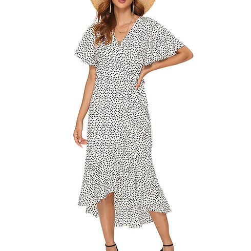 Printed Chiffon Dress Women Long Dresses - ROUTINE FASHION