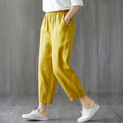 Spring And Autumn New Cropped Trousers Women Casual Pants - ROUTINE FASHION