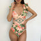 New Deep V One-Piece Swimsuit Women European And American Sexy Bikini Fold Ladies Swimsuit Swimsuit Women - ROUTINE FASHION