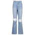 High-rise Flared Ripped Street Casual Jeans - ROUTINE FASHION