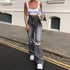 High-rise Flared Ripped Street Casual Jeans - ROUTINE FASHION