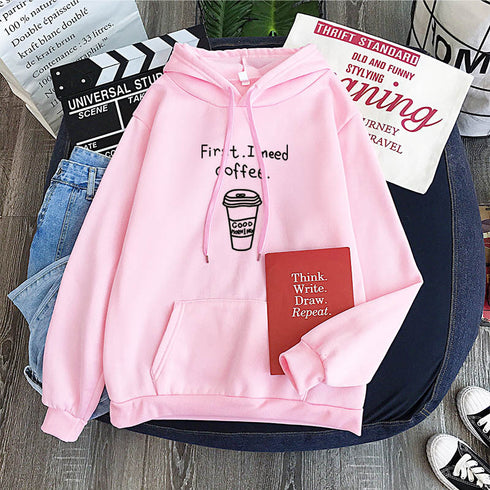 Long Sleeve Fleece Sweatshirt Sweatshirt - ROUTINE FASHION
