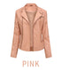 Women's Trendy Slim Pu Leather Winter Jacket - ROUTINE FASHION