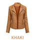 Women's Trendy Slim Pu Leather Winter Jacket - ROUTINE FASHION