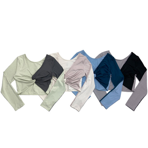 Contrasting Color Tight Yoga Wear Women Outdoor - ROUTINE FASHION