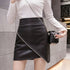 Irregular Leather Skirt Skirt - ROUTINE FASHION