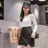 Irregular Leather Skirt Skirt - ROUTINE FASHION