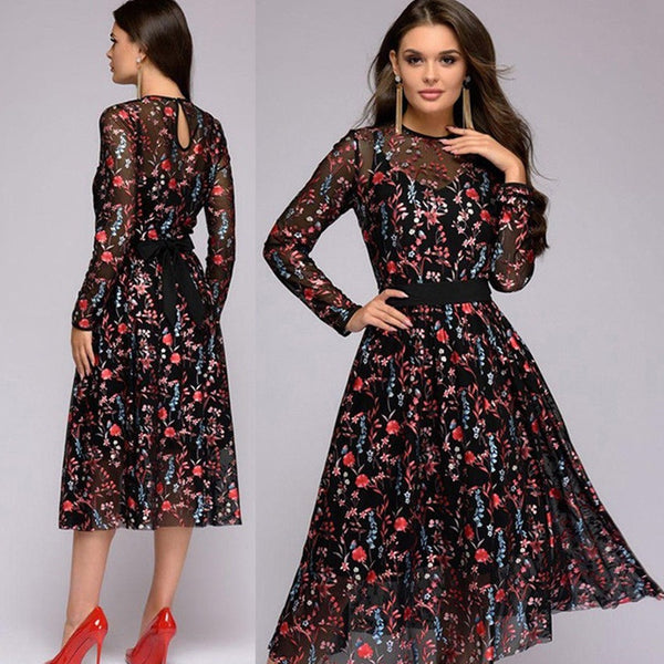 Women Evening Ladies Cocktail Dresses Prom Ball Gown - ROUTINE FASHION
