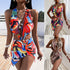 Sexy Bikini Print One-Piece Swimsuit Women - ROUTINE FASHION