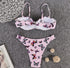 Bikini Sexy Butterfly Print Bikini High Quality Hard Bag Swimsuit Women - ROUTINE FASHION
