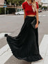Women Fashion Casual Skirt Girls High Waist Long Skirts - ROUTINE FASHION