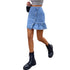 Fashion Temperament Ruffled Denim Skirt - ROUTINE FASHION