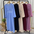High-density Double Chiffon Fashion Simple And Elegant Muslim Dress - ROUTINE FASHION