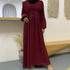 High-density Double Chiffon Fashion Simple And Elegant Muslim Dress - ROUTINE FASHION