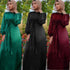 Ramadan Eid Mubarak Kaftan Dubai Abaya Turkey Muslim Women Hijab Satin Dress Islam Caftan Marocain Dresses Vestidos Robe Femme - ROUTINE FASHION