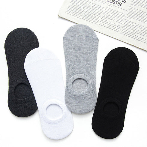Socks Men And Women Solid Color Boat Socks Spring Invisible Socks Socks Socks Net Red Men'S Socks - ROUTINE FASHION