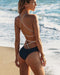 One Piece Swimsuit Backless Solid Swimwear Women Bandage Brazilian Swimsuits Push Up Sexy Bathing Suit - ROUTINE FASHION