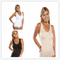 Women's seamless plastic tops Yoga abdomen sports vests with bras - ROUTINE FASHION
