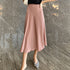 Acetate Satin A-Line Skirt, Satin Large Skirt - ROUTINE FASHION