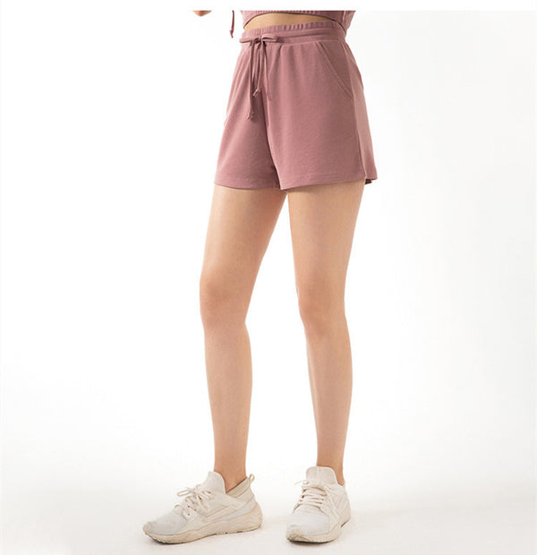 Lace Wide Loose Shorts Women HipsRunning Sports Fitness Fashion Casual Yoga Shorts - ROUTINE FASHION
