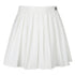 White Pleated Skirt Short Woman Elastic Waist Mini Skirts - ROUTINE FASHION