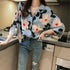 Loose Western Style Blouse Chiffon Sunscreen Shirt Retro Floral - ROUTINE FASHION