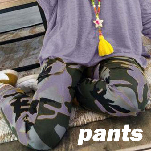 Camouflage Plus Size Casual Trousers Women New Casual Pants Women Fall Winter - ROUTINE FASHION