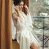 Bathrobes Lace Robe Nightgown women Sleepwear Pajamas - ROUTINE FASHION