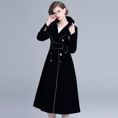 British Fashion Long Trench Coat - ROUTINE FASHION