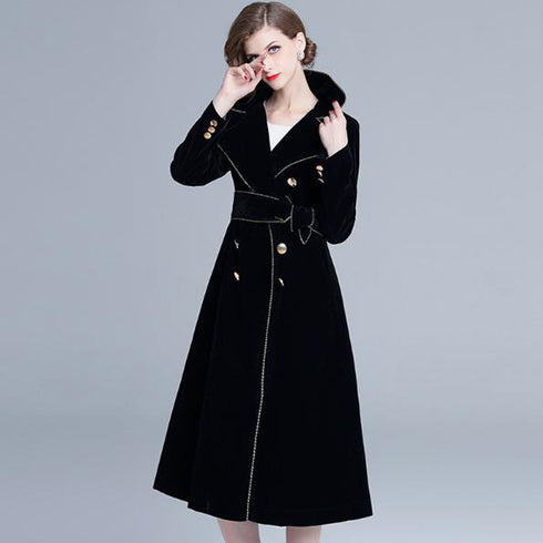 British Fashion Long Trench Coat - ROUTINE FASHION