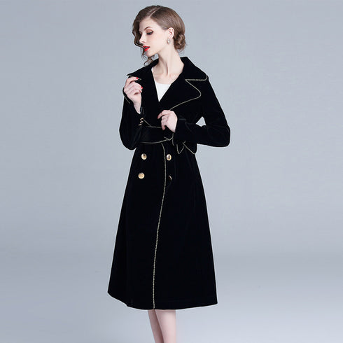 British Fashion Long Trench Coat - ROUTINE FASHION
